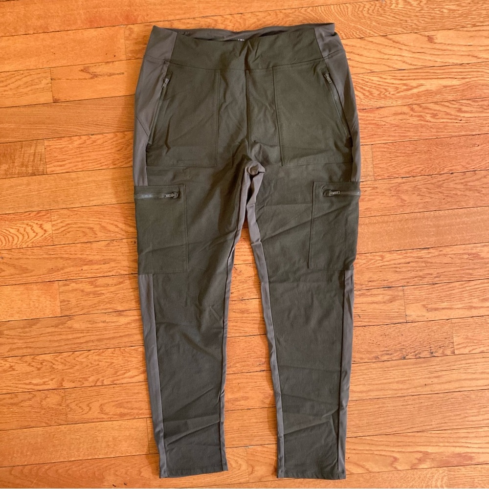 Libin Women’s Cargo Leggings Pants Army Green Sz XL